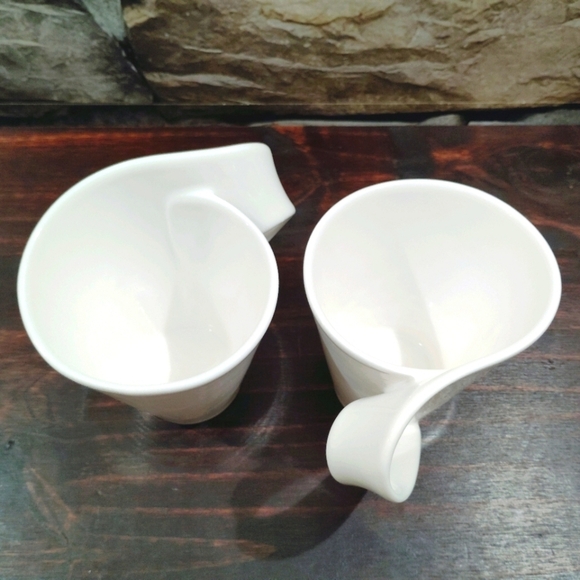Villeroy & Boch Mugs New Wave 1748 Design Luxembourg Swirl Handle Fine China - Picture 5 of 13